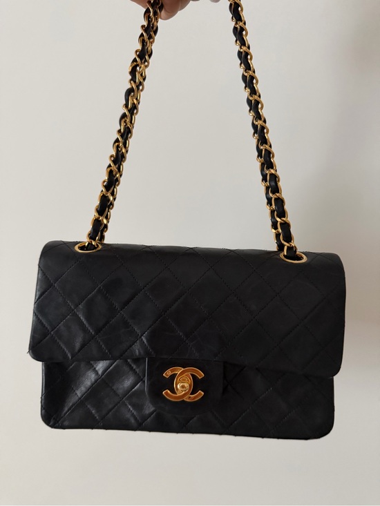 CHANEL Handbags - CHANEL Black Quilted Shoulder Bag with Gold Chain